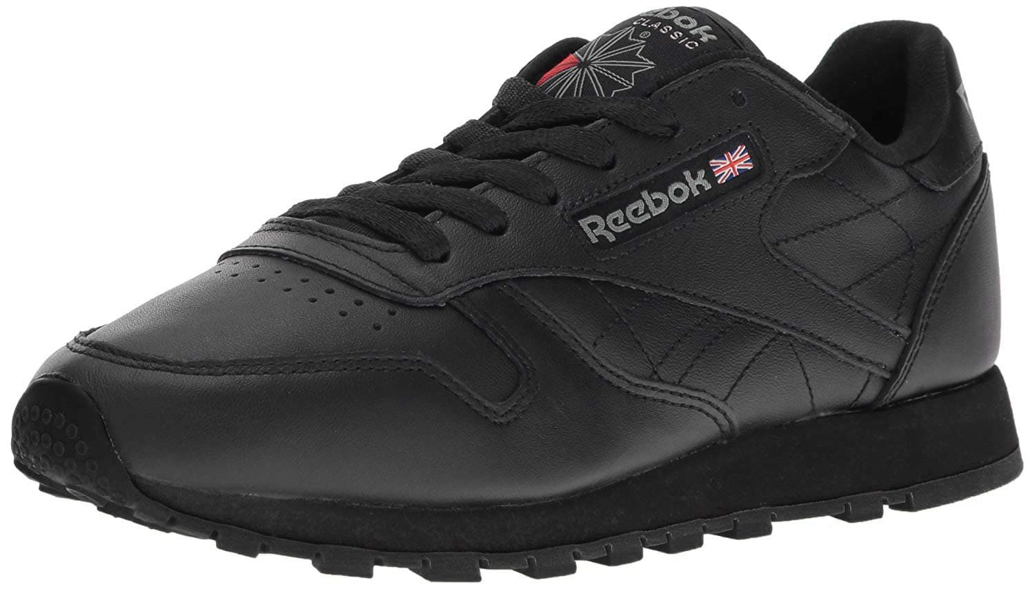 Reebok Women's Classic Leather Sneaker, Black, 8
