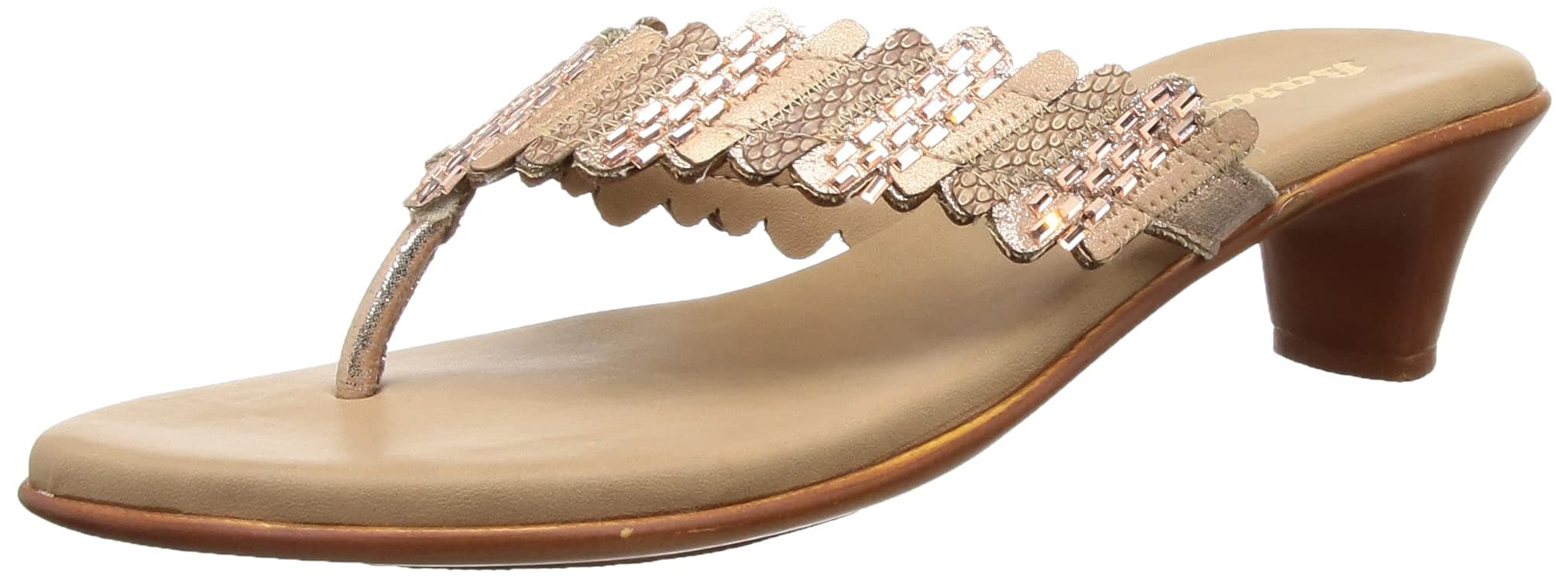 BATA womens Texas Thong Slipper, Red, 38 EU