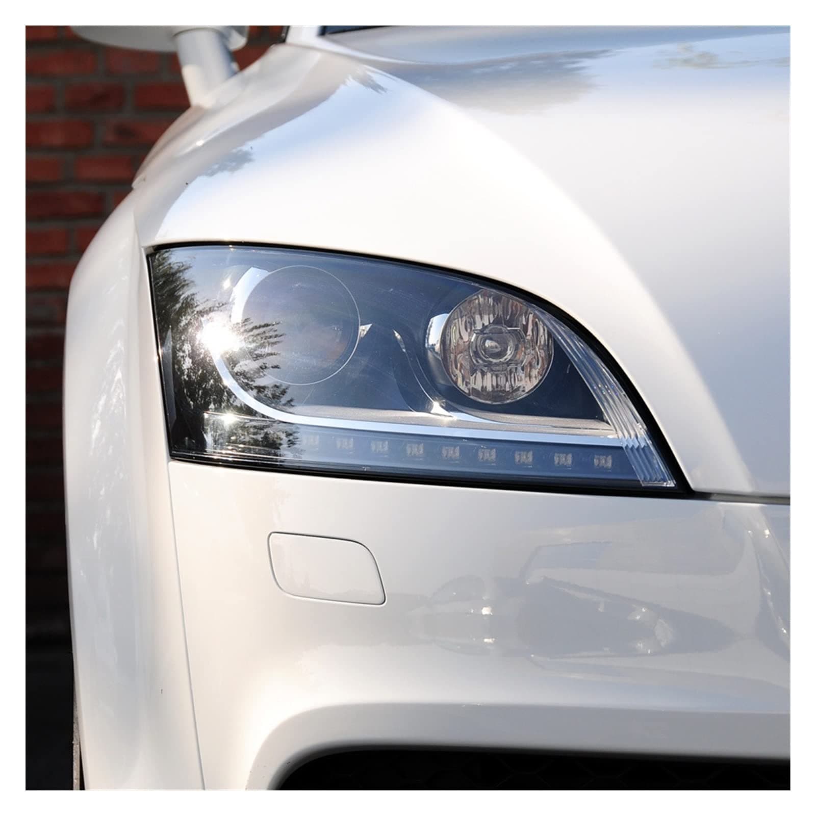 Head Lights Assembly 2Pcs For Audi For TT For Roadster 2008-2014 Car Front Headlight Lens Cover Auto Headlamps Lampcover Transparent Lampshades Lamp Shell Front Lamps (Color : Right)