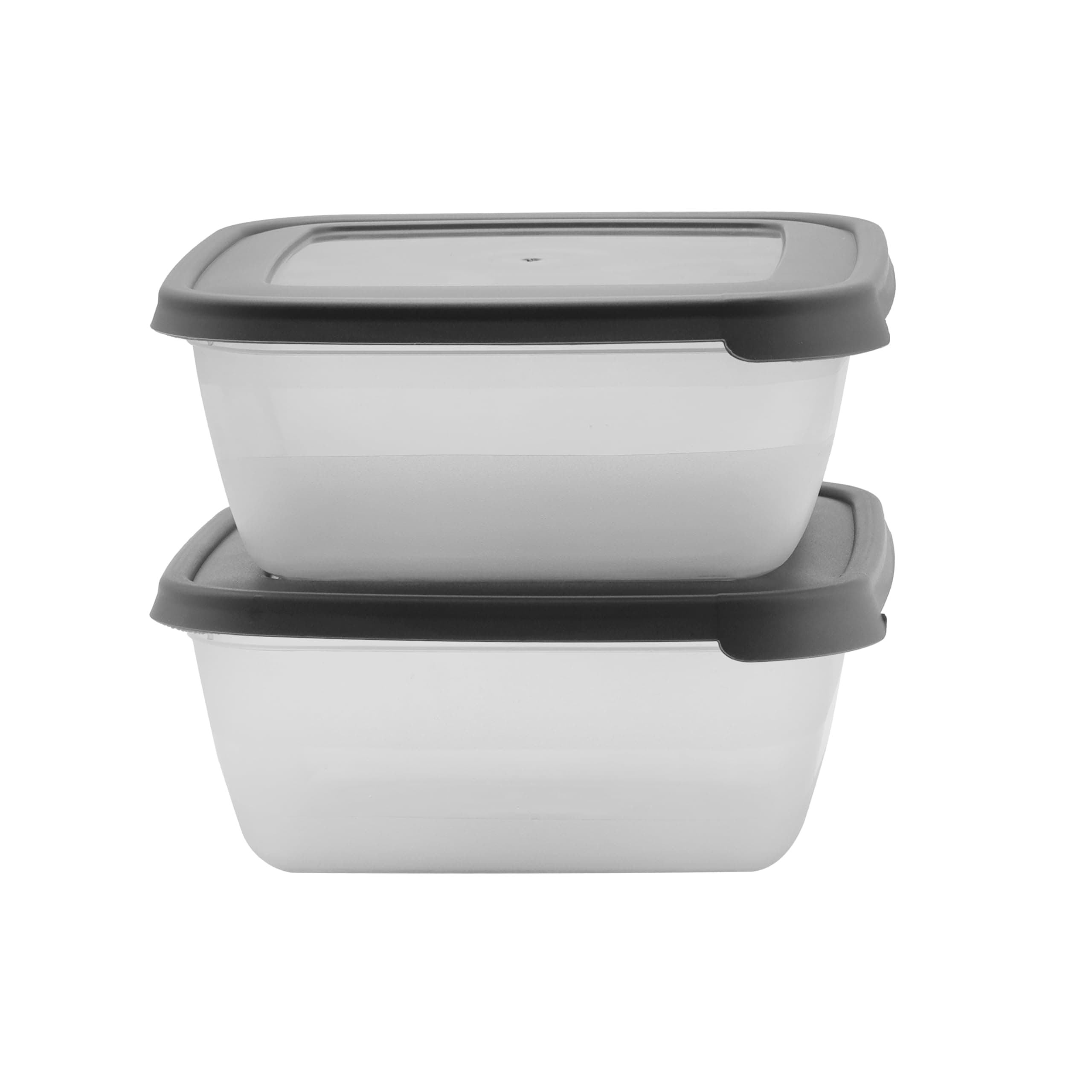 DelcasaDC2585 Square Storage Container 2-Pieces, 1500 ml Capacity