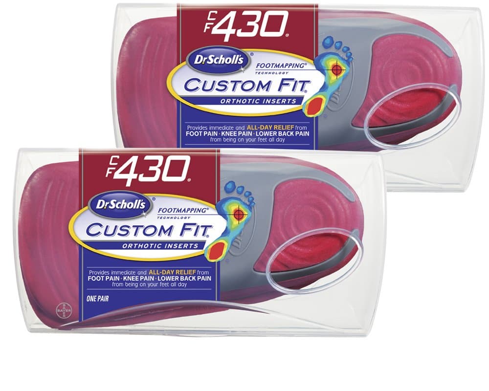 Dr. Scholl’s CFO Custom Fit Orthotics CF430, 2-Pair, Visit a Custom Fit Kiosk with Advanced Footmapping Technology to Get Our Recommended Custom Fit Number for You!
