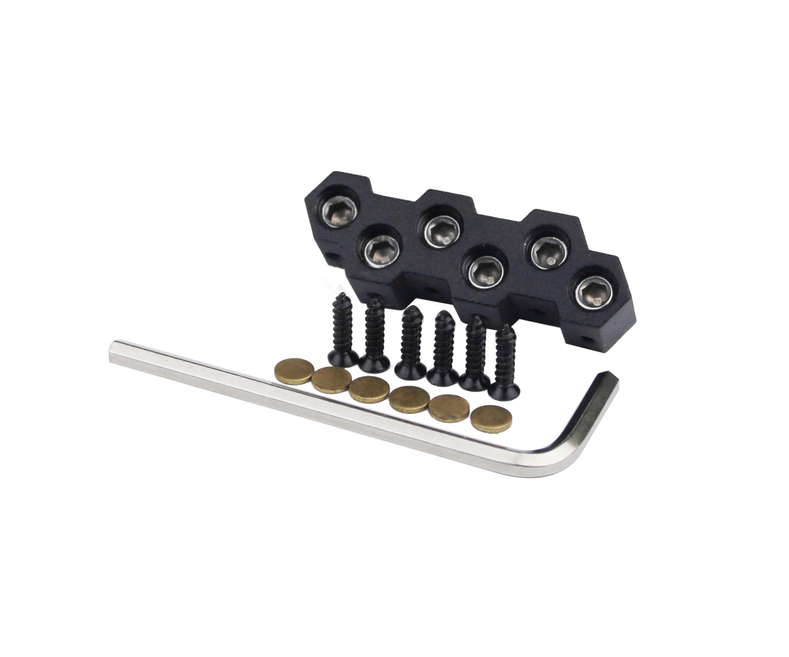 6 String Headless Guitar Bridge String Lock Electric Guitar Replacement Part
