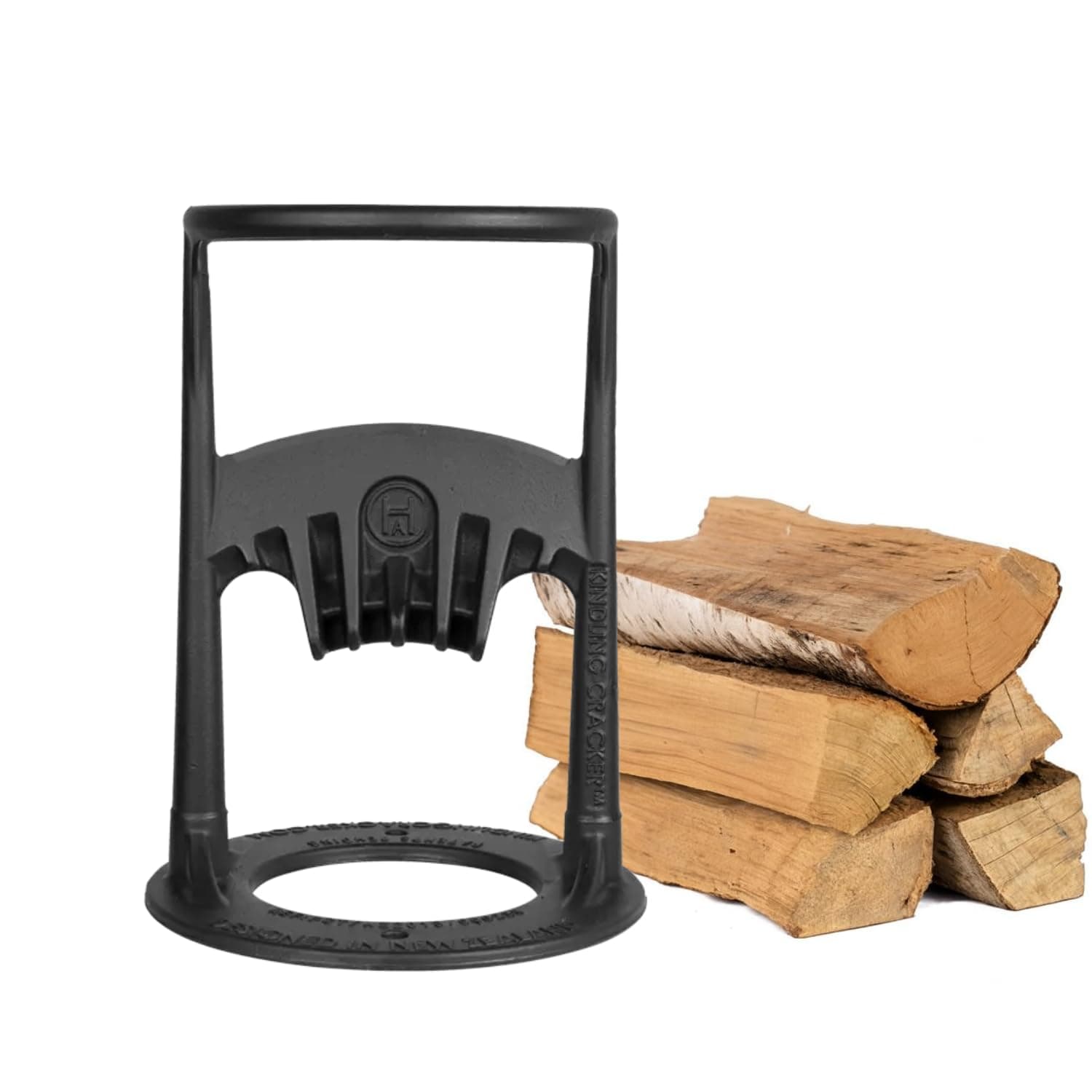 Kindling Cracker Original Log Splitter. Sturdy Manual Log Splitter. Made From Recycled Cast Iron. Compact Design. Wood Chopper For Kindling Wood. Log Splitters For Firewood Fireplace Accessories