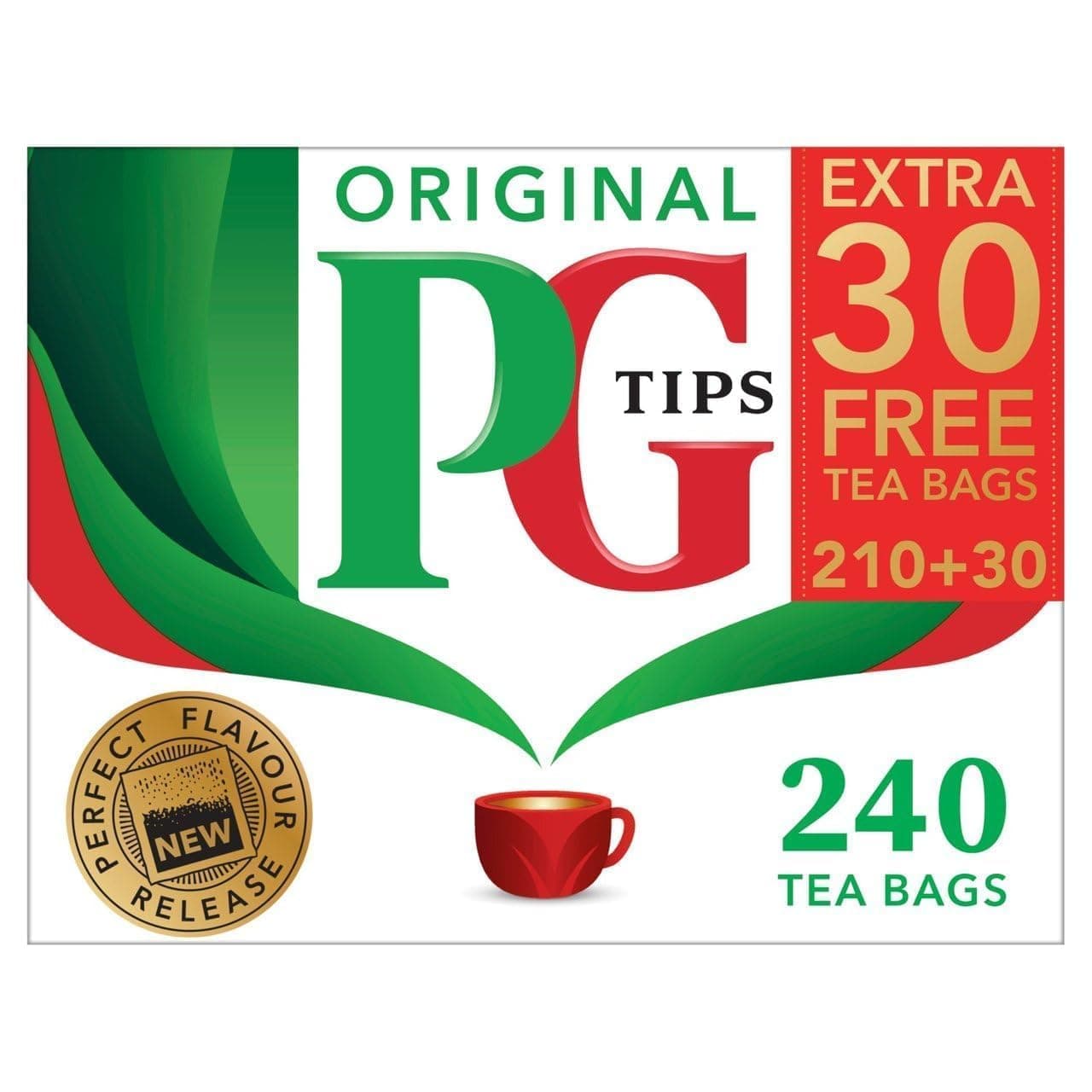One Cup Tea Original Black Tea Created for Real Tea Lovers Since 1930 Most Refreshing and Aromatic Taste, Pack of 1, 240 Black Tea Bags