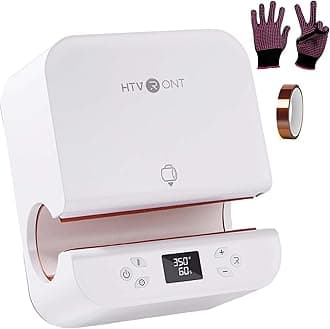 HTVRONT Auto Tumbler Heat Press Machine - Mug Heat Press Heat Up Fast & Even, Professional Tumbler Press High-Security for 2.9"-3.2" Sublimation Tumblers, Cups, Glasses and Mugs, White