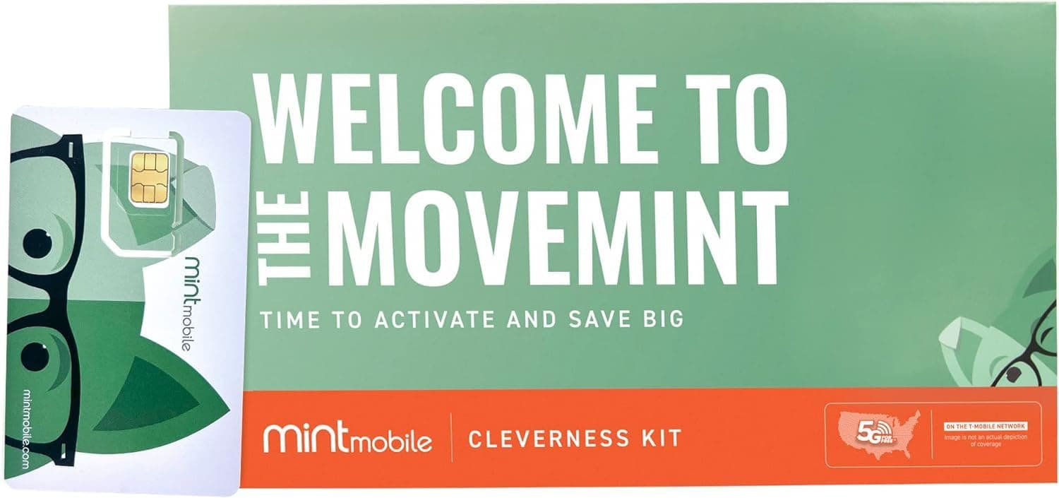 - $30/mo. Mint Mobile Phone Plan with Unlimited Talk, Text & Data for 3 Months (3-in-1 SIM Card)