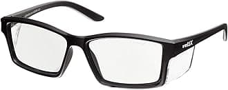 voltX 'VISION' Safety Readers, Full Lens Magnified Reading Safety Glasses (+2.5 Dioptre, Clear lens) ANSI Z87.1+ & CE EN166F - Anti fog coated UV400 lens