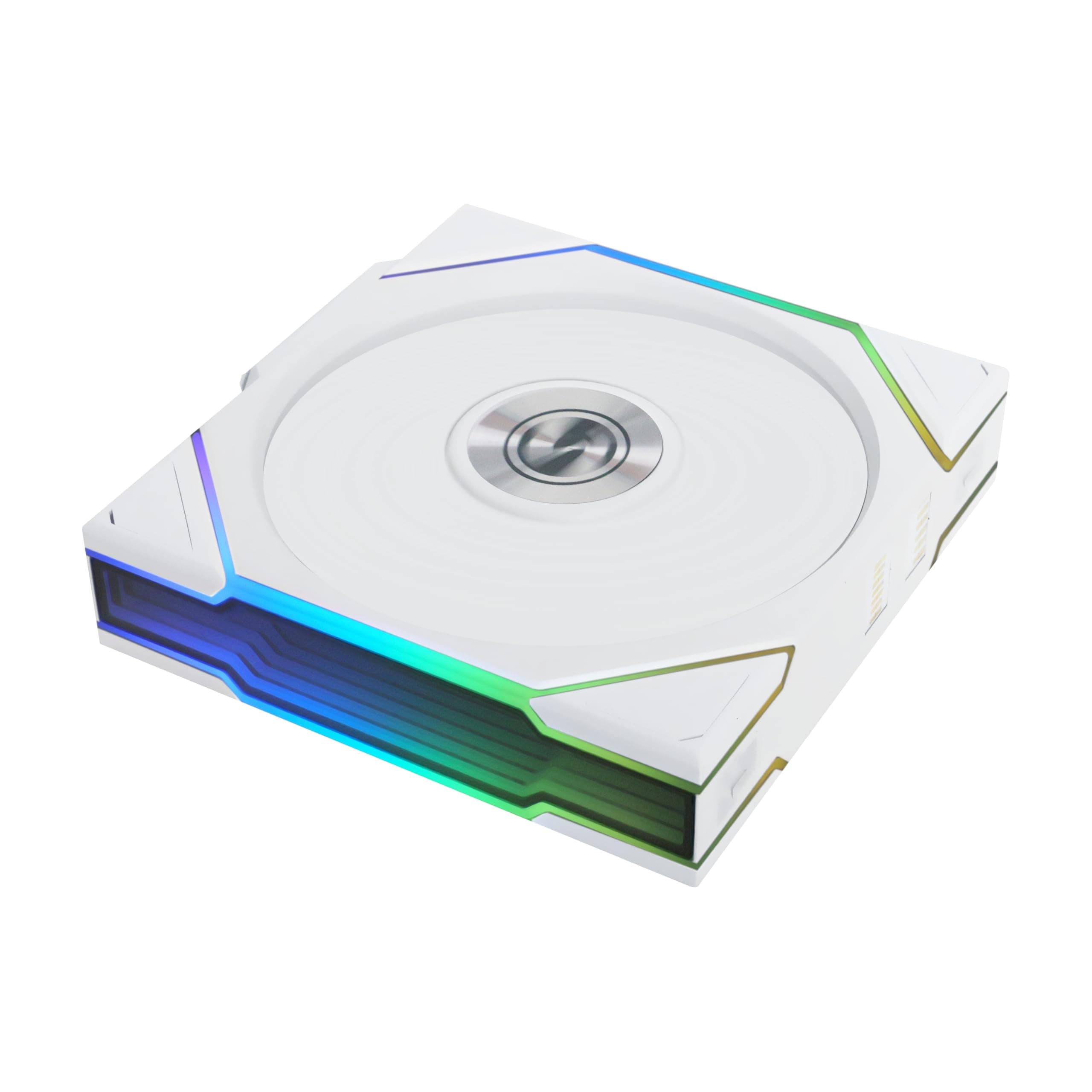 Lian Li UNI Fan TL Wireless 120-Single Pack (Reverse Blade)-2.4 GHz Wireless Signal ARGB Fan-Infinity Mirror-Daisy-Chain-Customizable Lighting-Controller NOT Included & Required - White (12RTL1W1W)