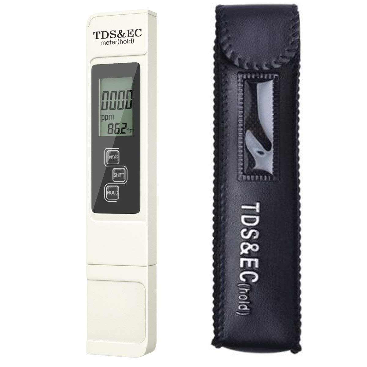 Professional TDS ppm Meter | Digital Test Pen Combines EC, TDS & Temp (3-in-1) | 0-9999 ppm & ± 2% Accuracy | Quick and Easy Testing for Hydroponics, Ro System, Pool, Aquarium, Spa and Water Hardness