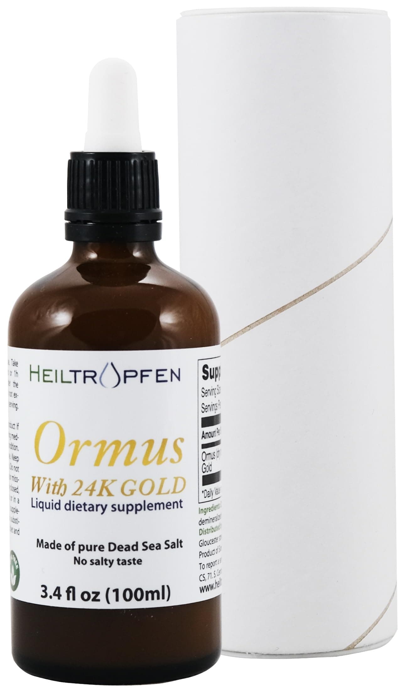 Ormus with 24K Gold 3.4 Fl Oz - 100 ml | Concentrated Orme | Atomic Minerals | ®