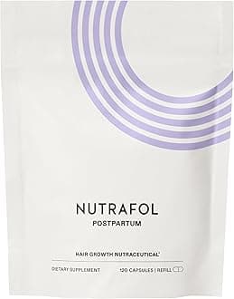 Nutrafol(1 Month Supply [Pouch]) - Postpartum Hair Growth Supplement With Breastfeeding-Friendly Ingredients for Visibly Thicker, Stronger Hair (1 Month Supply [Refill Pouches])