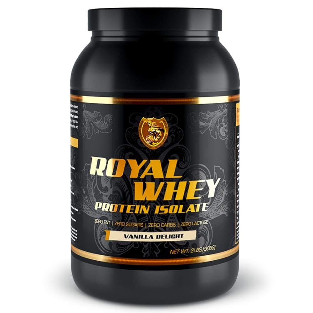RSN Royal 100% Isolate Protein Powder | 27g Protein Isolate | 0 Sugar | 1g Carbs | 2 lbs | 30 Servings | Vanilla