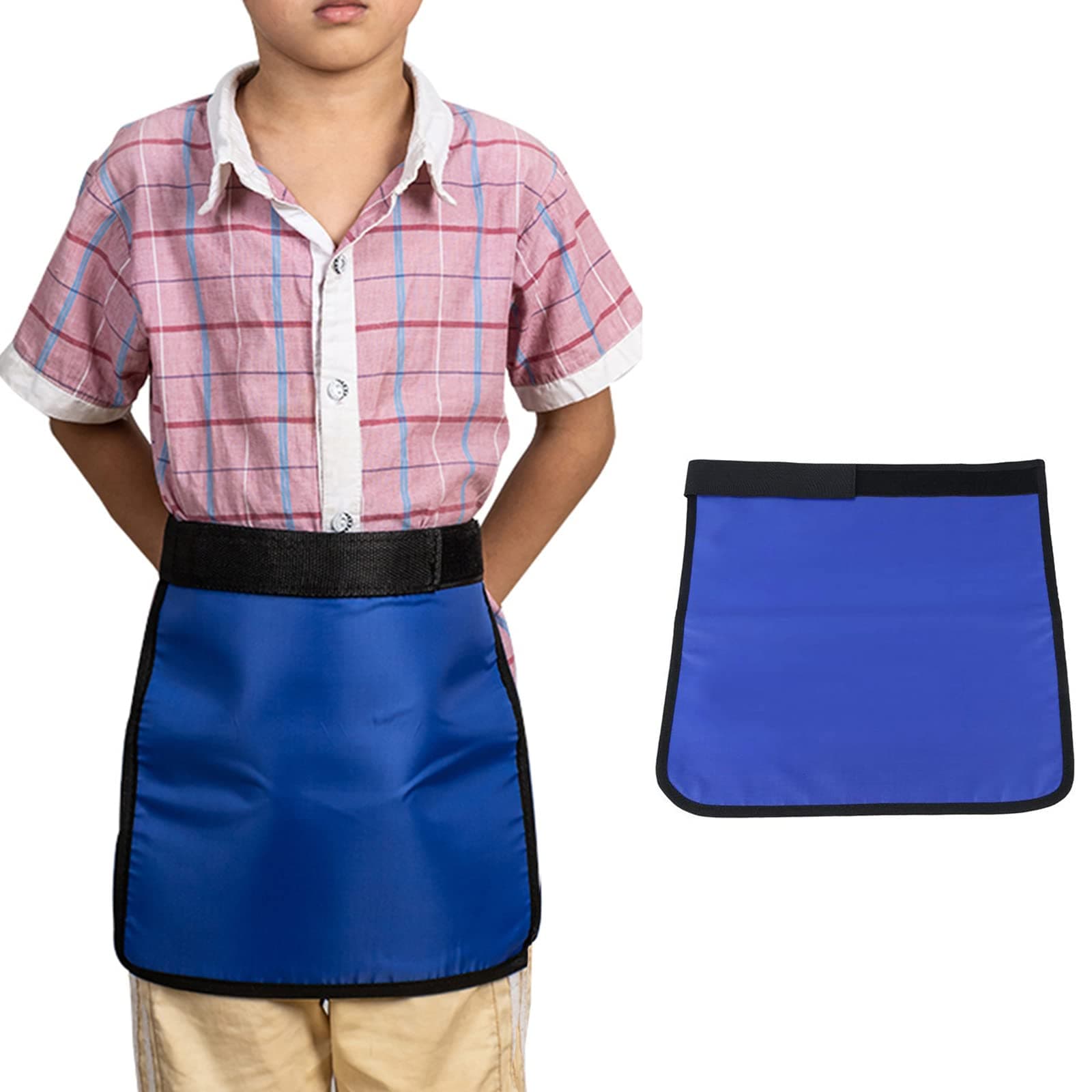 Lead Half Apron, 0.5mmpb Equivalent, X-Ray Protective, Lightweight, Blue, Kids