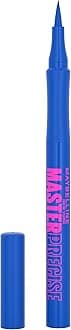 Master Precise All Day Liquid Eyeliner, Waterproof Eyeliner Makeup for up to 30HR Wear, Cobalt Blue, 1 Count