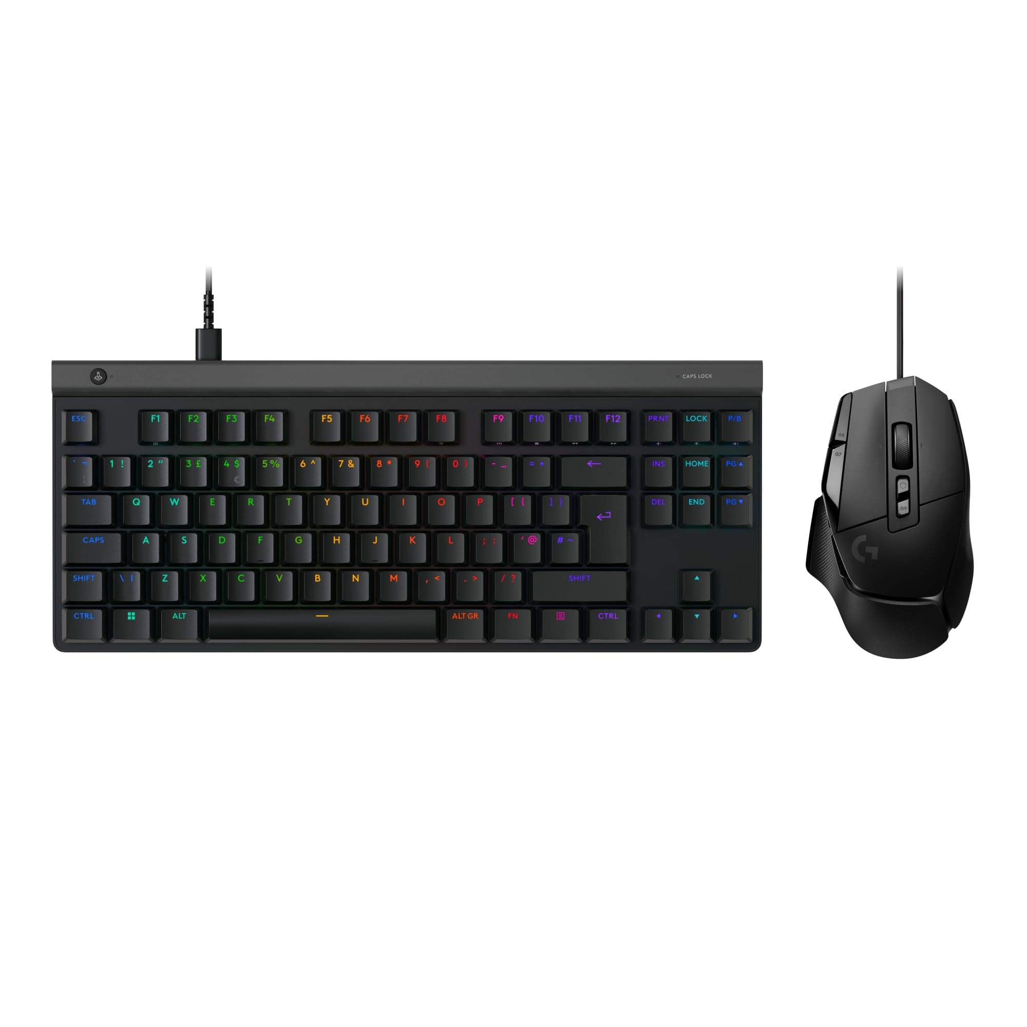 Logitech G502 X Wired Gaming Mouse + G515 TKL Wireless Gaming Keyboard (Tactile) Bundle: Black