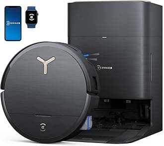 ECOVACS DEEBOT X9 Pro Omni Robot Vacuum Cleaner and Mop, Blast™ 16,600 Pa Suction, OZMO Roller Instant Auto-Wash Mop, ZeroTangle™ 3.0, Triple Lift System, AI Smart Navigation