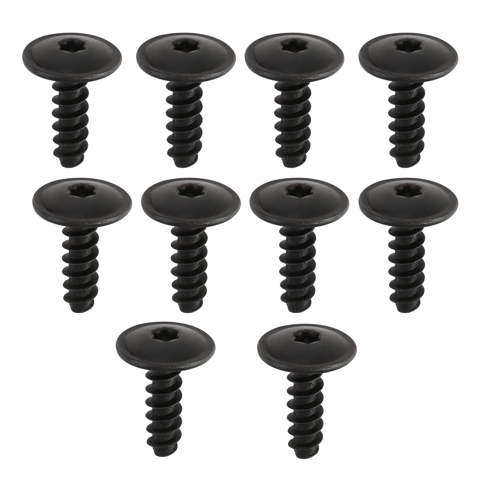 QOCO 10Pcs Screw Bolt Retainer,Auto Car Body Engine Cover Torx Screws Fender Liner Clips Wheel Arch Inner Hexagon Liner Splash Shield Guard for Panel Bumper Fender Undertray Screws