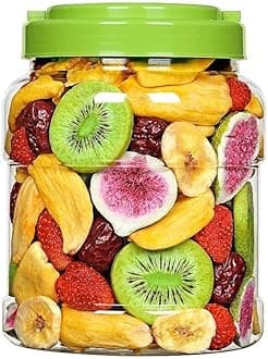Crispy Fruits and Vegetables, Dried Fruits and Vegetables, Mixed Fruits, Dried Fruit Chips, Okra, Radish, Banana, Durian, Fig, Crispy Fruit Snacks, Chinese Snack Gift Package (2 Cans)
