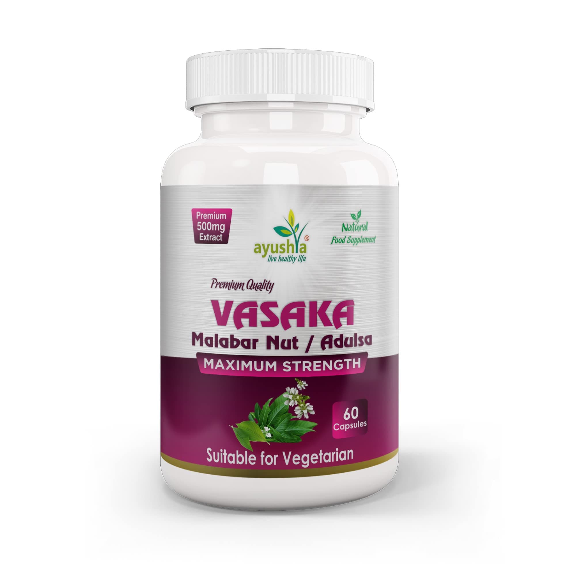 AyushyaVasaka (Adulsa) Capsule, 60 Capsules