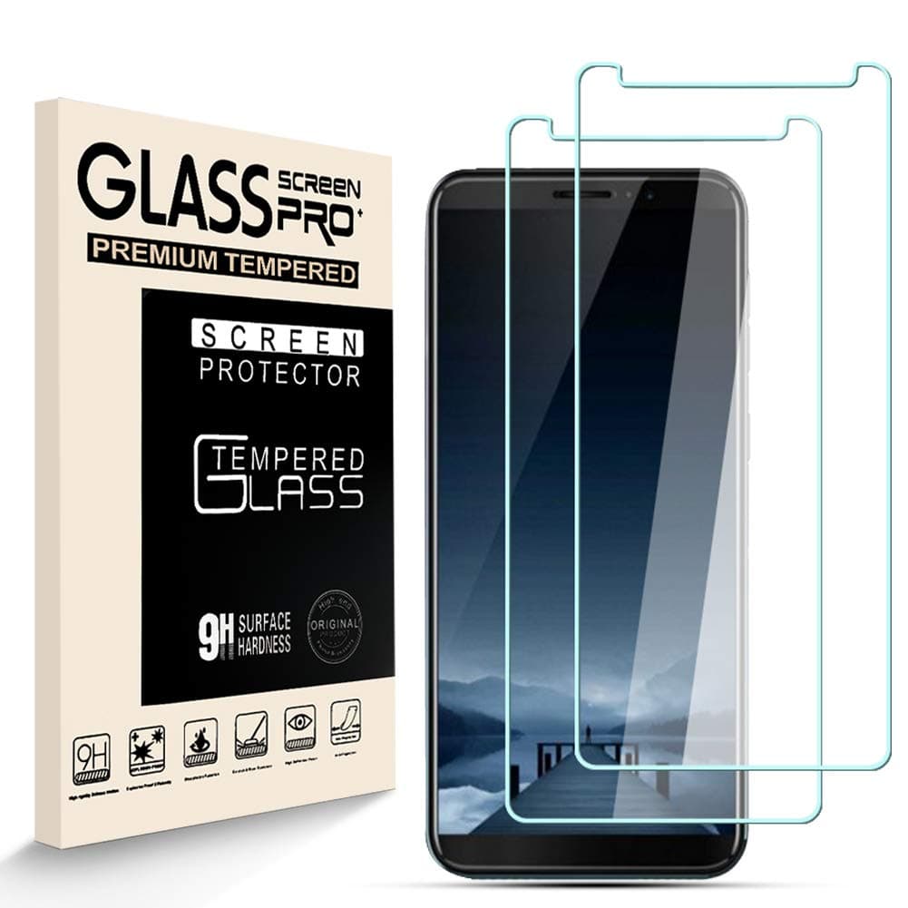 HJXScreen Protector for CUBOT J5 [2 Pack], 9H Hardness Tempered Glass, 2.5D High Definition Film, Bubble Free, Screen Protector Compatible with CUBOT J5