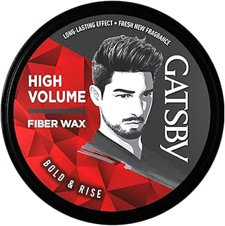 Styling Fiber Hair Wax - Bold & Rise 75gm | High Volume, Natural Finish, Strong Hold, Anytime Re-Stylable & Easy Wash Off | For High Quiff Hair Style | Hair Styling Wax for Men