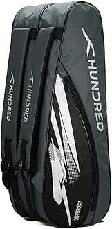 Cosmogear Badminton Kit-bag (Size: Large) | Double Zipper | Bag with Front Zipper Pocket | Material: Polyester| Padded Back Straps | Easy-Carry Handle