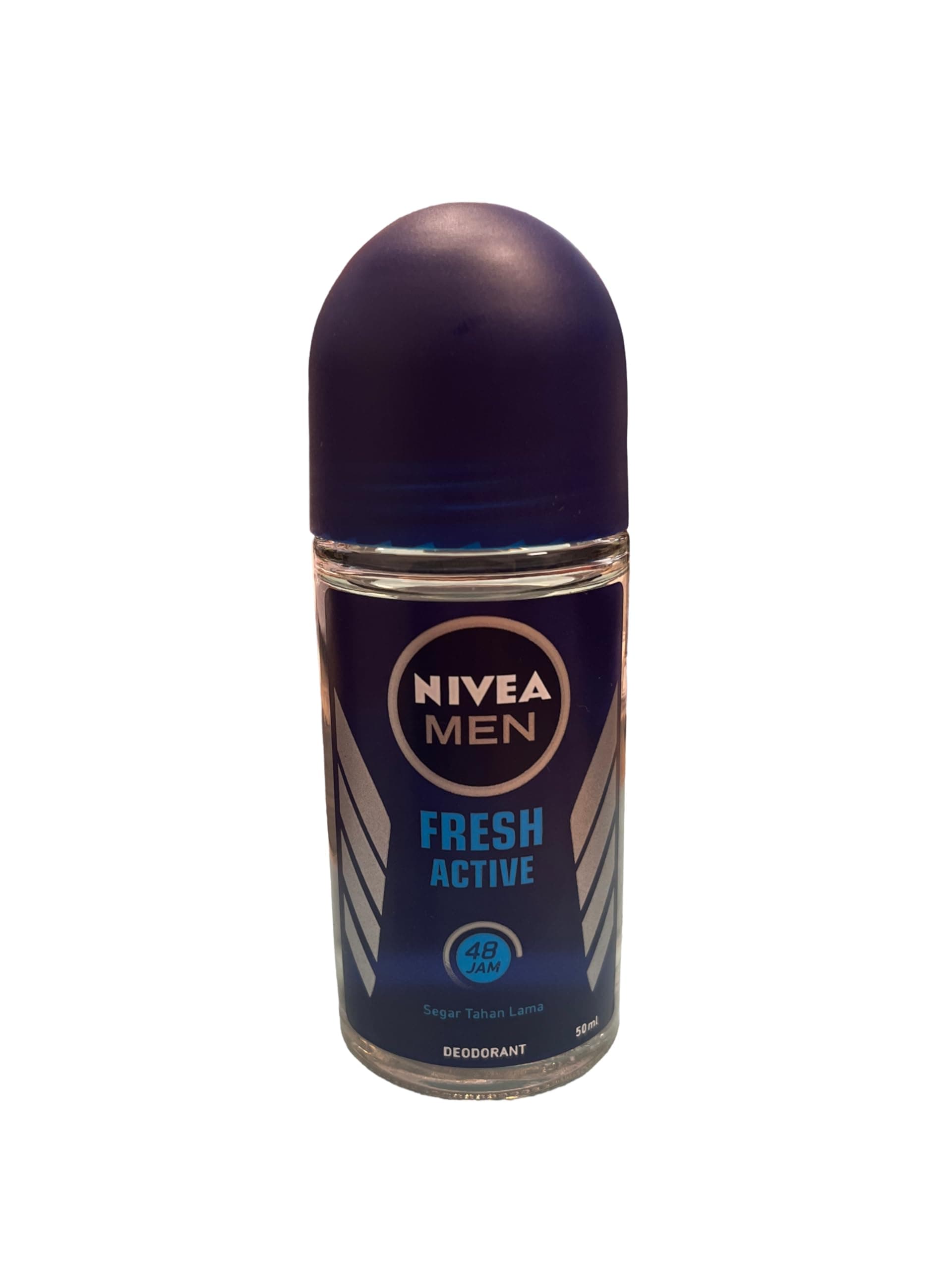 NIVEA MEN Fresh Active 50ml Deo Roll On | With Fresh Ocean Extracts| 72 H Freshness| 0% Alcohol | Dermatologically Approved & Paraben Free Formula
