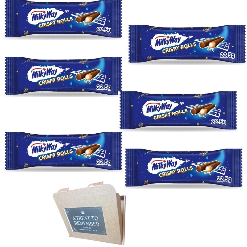 Milky Way Crispy Rolls Chocolate Bar 22.5g Pack Of 6 (1 Box) Fresh Stocks