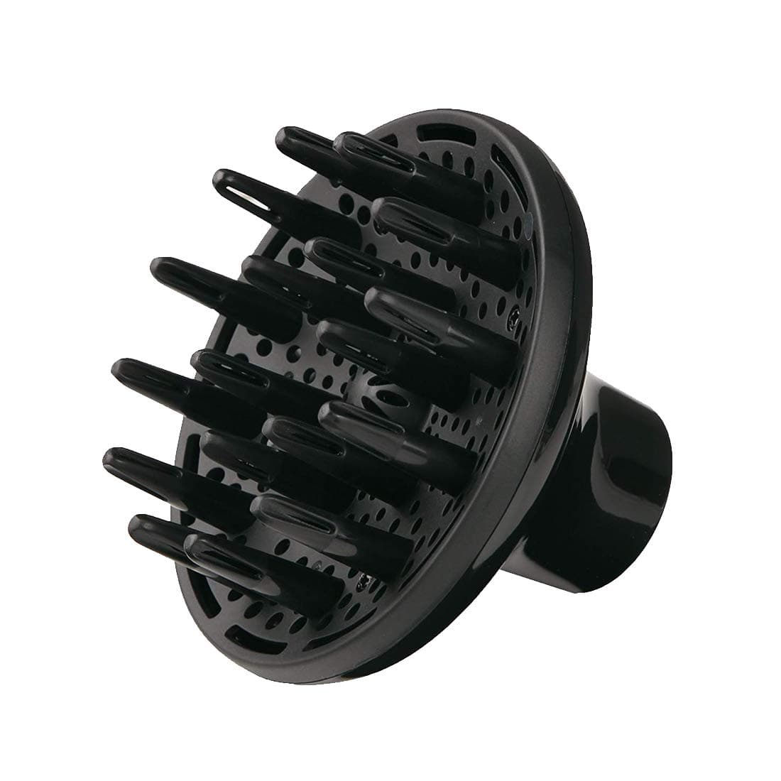 TORLEN PROFESSIONAL-D-01 Ceramic Technology Diffuser Design For Use With Professional Blow Hair Dryers For Frizz Free Curls And Waves, Black