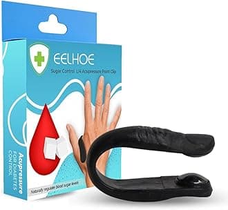 Sugar Control LI4 Acupressure Point Clip | Headache, Migraine &Tension Relief | Light Weight (2 pc)