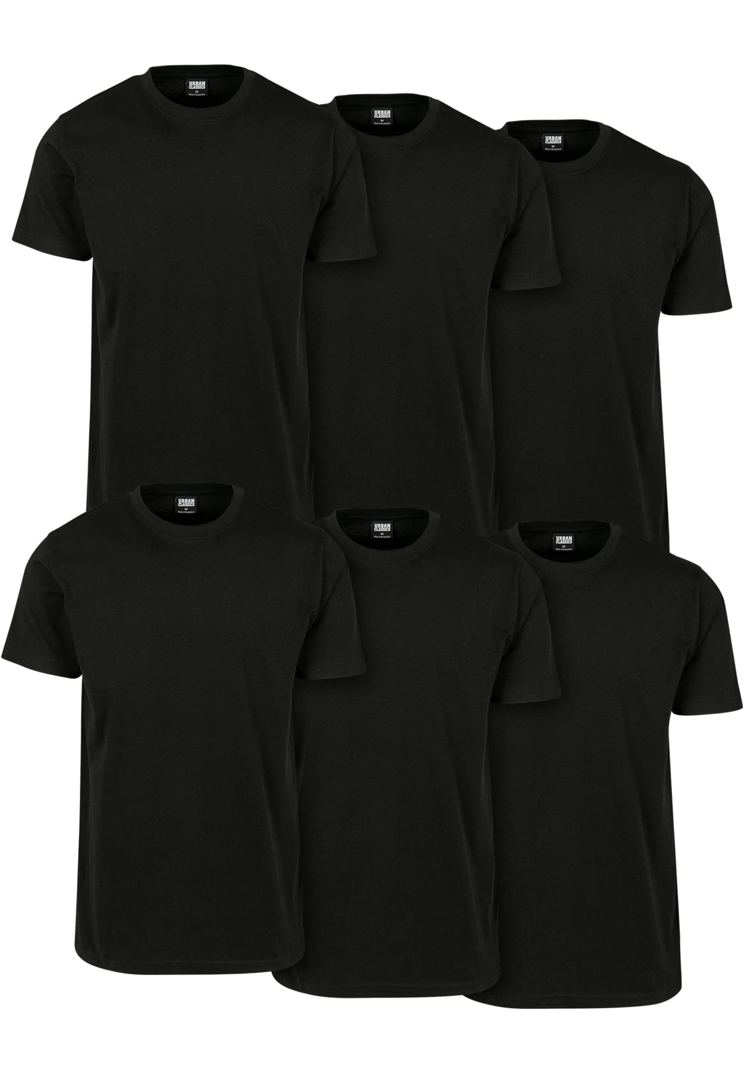 Mens Basic Tee Regular Fit Short Sleeves T-Shirt 6 Pieces T-Shirt (pack of 6)