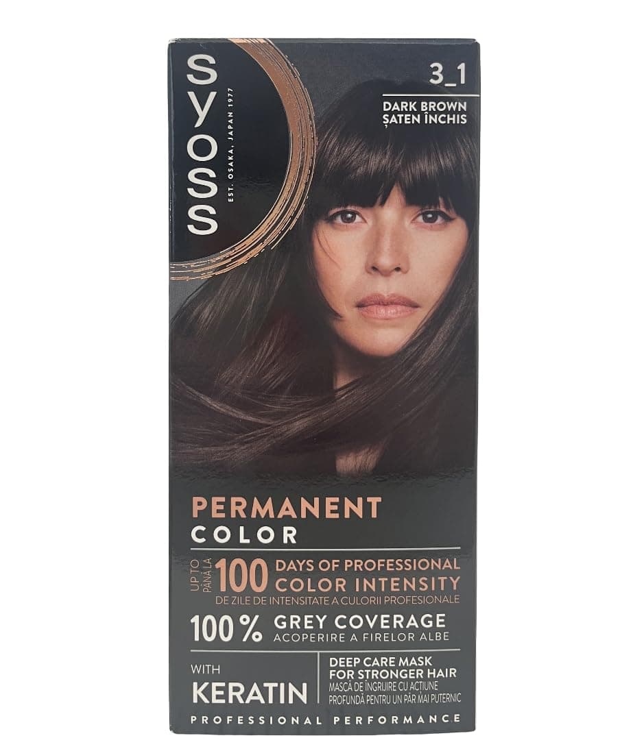 3-1 Hair Dye Dark Brown Level 3