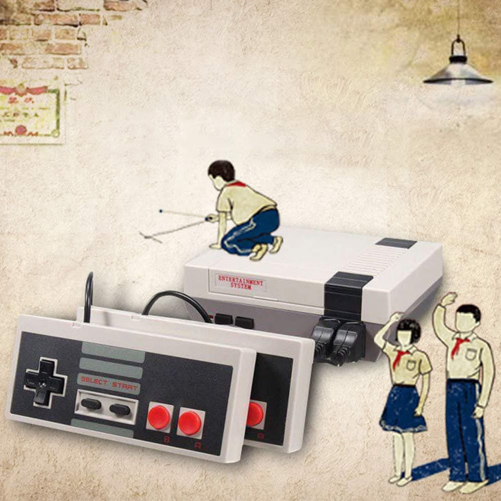 Classic Mini Game Console, Retro Mini Game Console, Retro Mini NES Console, Home TV Game Console Mini NES Retro Video Game Console With AV NES Mini Console, Built-In 620 Classic Games for Childre