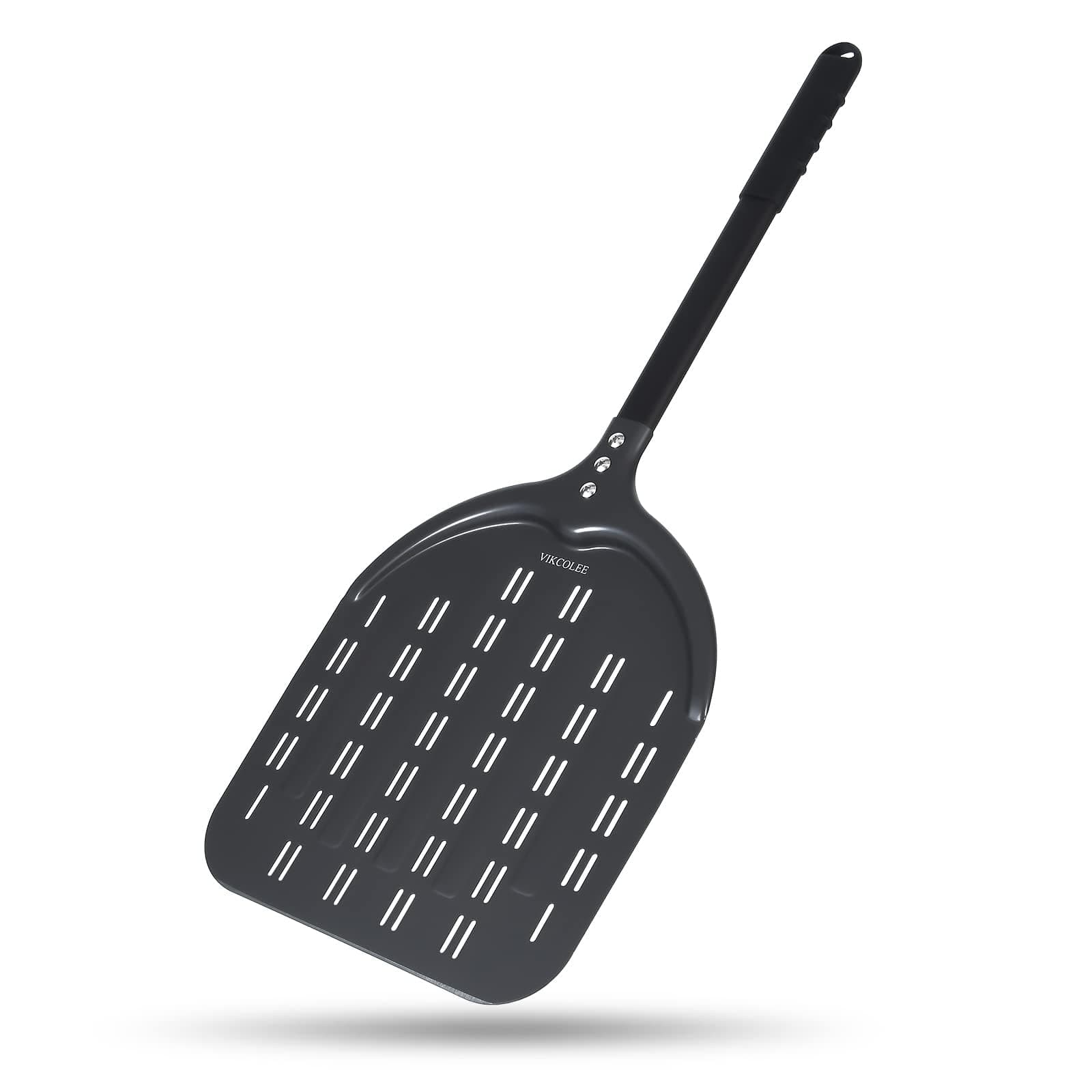 Perforated Pizza Peel,VIKCOLEE Rectangular Pizza Turning Peel