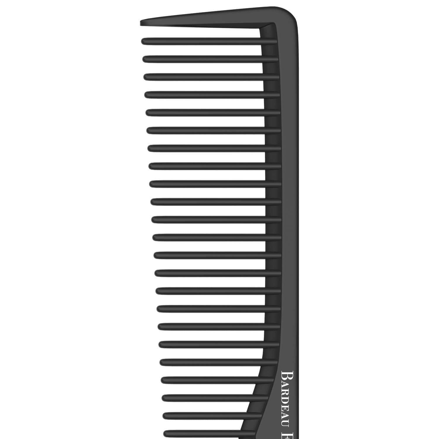 Bardeau Essentials Styling Comb (5 Pack) | Professional 7 Inch Black Carbon Fiber Anti Static Chemical And Heat Resistant Comb For All Hair Types | Fine and Wide Tooth Comb For Men and Women |