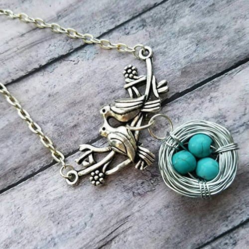Personalized Mother's Bird Nest Necklace