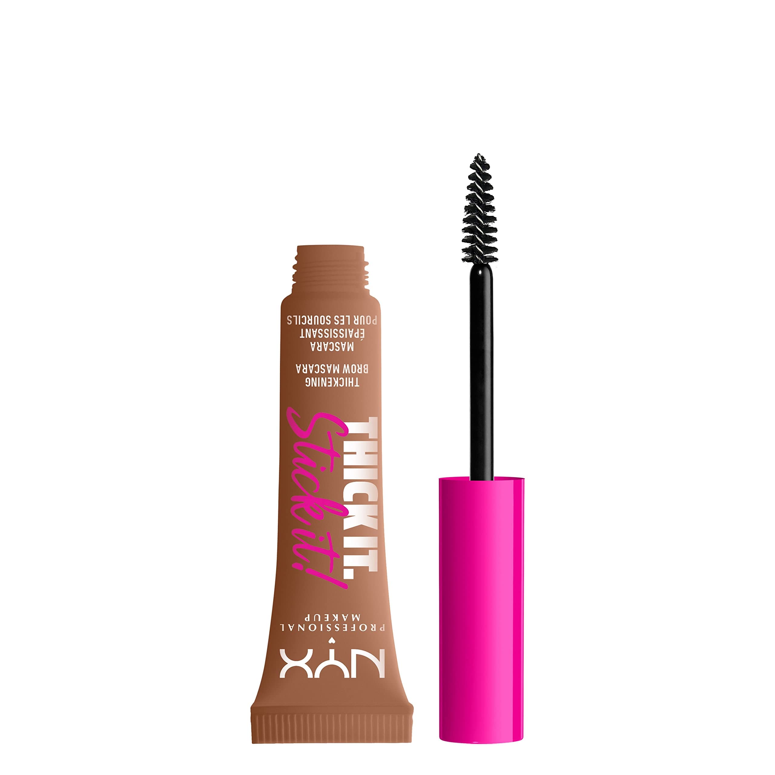 NYX Professional Makeup, Thick It Stick It, Gel de cejas con color, Tono Auburn
