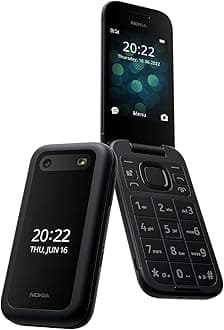 Nokia 2660 Flip Dual-SIM 128MB ROM + 48MB RAM (GSM Only | No CDMA) Factory Unlocked Android 4G/LTE Smartphone (Black) - International Version