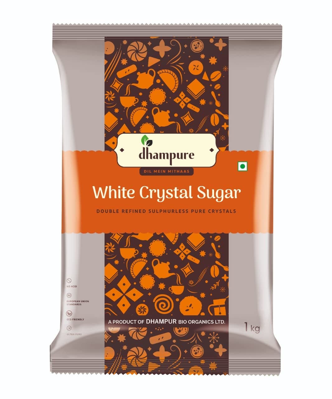 Dhampure White Crystal Sugar, 1kg