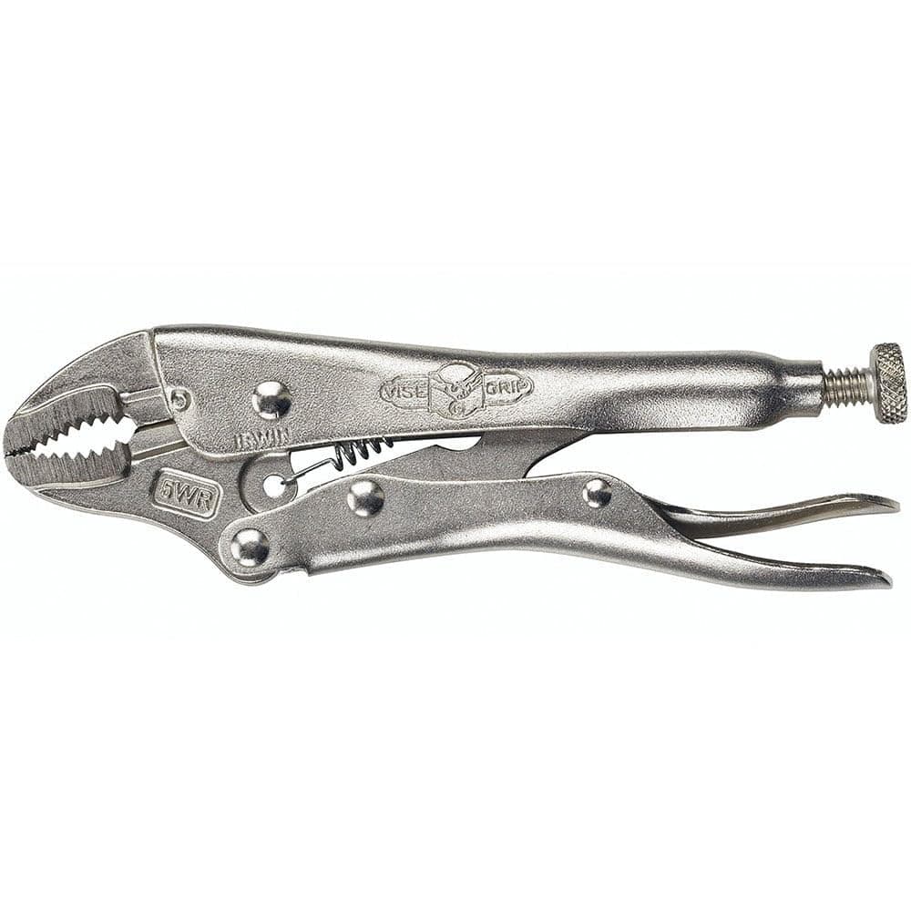 VISE-GRIP Locking Pliers with Wire Cutter, 5-Inch, Curved Jaw (902L3)