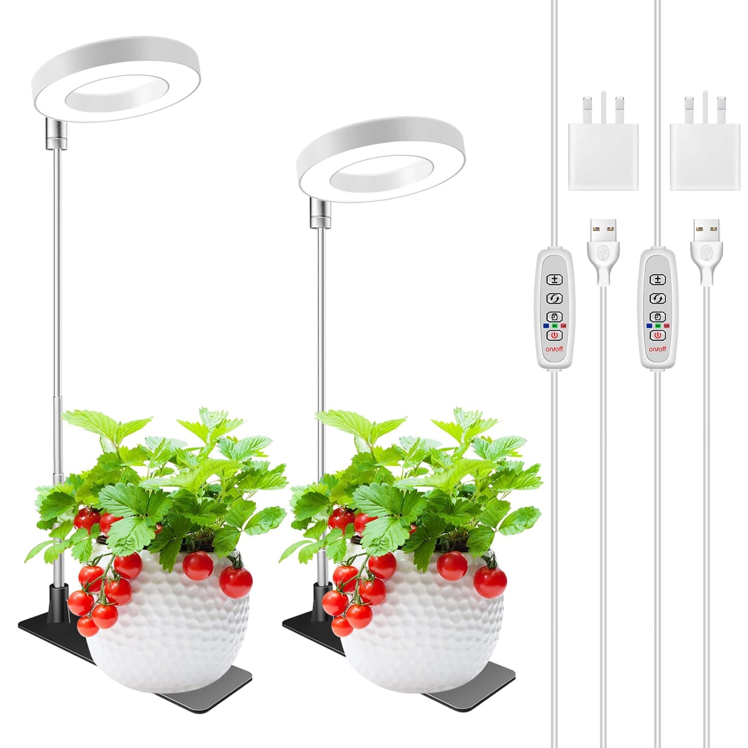 Grow Light with Base (2 Pack)
