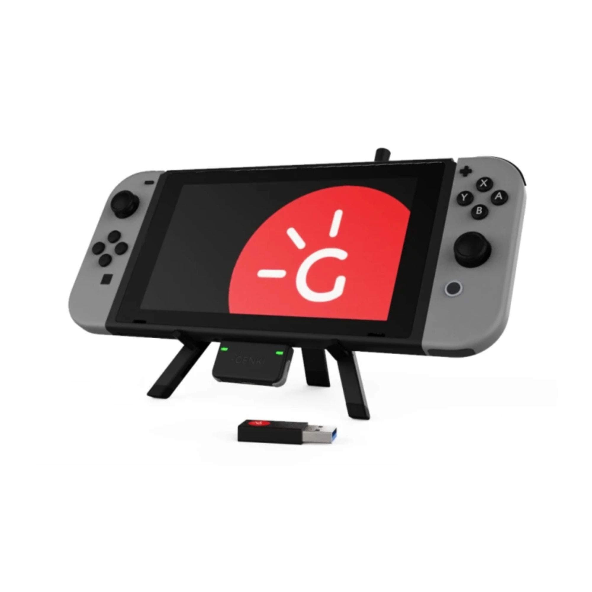 Genki Bluetooth Audio Adapter for The Nintendo Switch (Gray Buttons) by Human Things