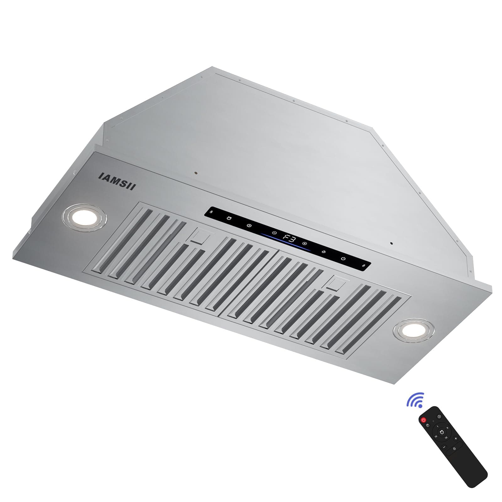 Range Hood Insert 30 inch,Built-in Kitchen Hood with 900 CFM, Ducted/Ductless Convertible Kitchen Vent Hood,Stainless Steel Stove Hood with 4 Speed Gesture Sensing&Touch Control Panel