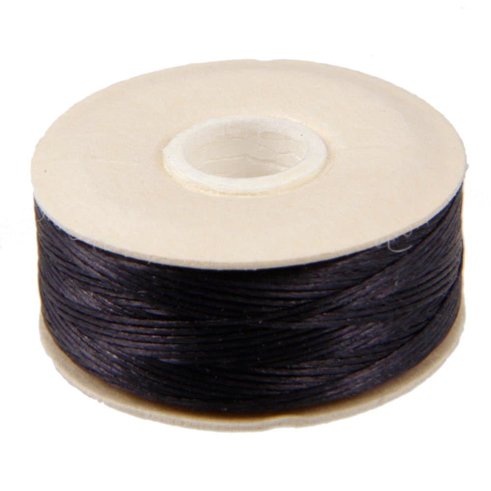 NYMO Nylon Beading Thread Size B for Delica Beads "Black" 72YD (66 Meters)