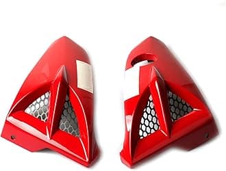 LINYY Motorcycle Air Scoop Tank Shroud Cowling Compatible With YAMAHA YBR125 YBR125G YBR 125 G 125G Cover Protection Side Panel Guard Part (Color : 06 Red)
