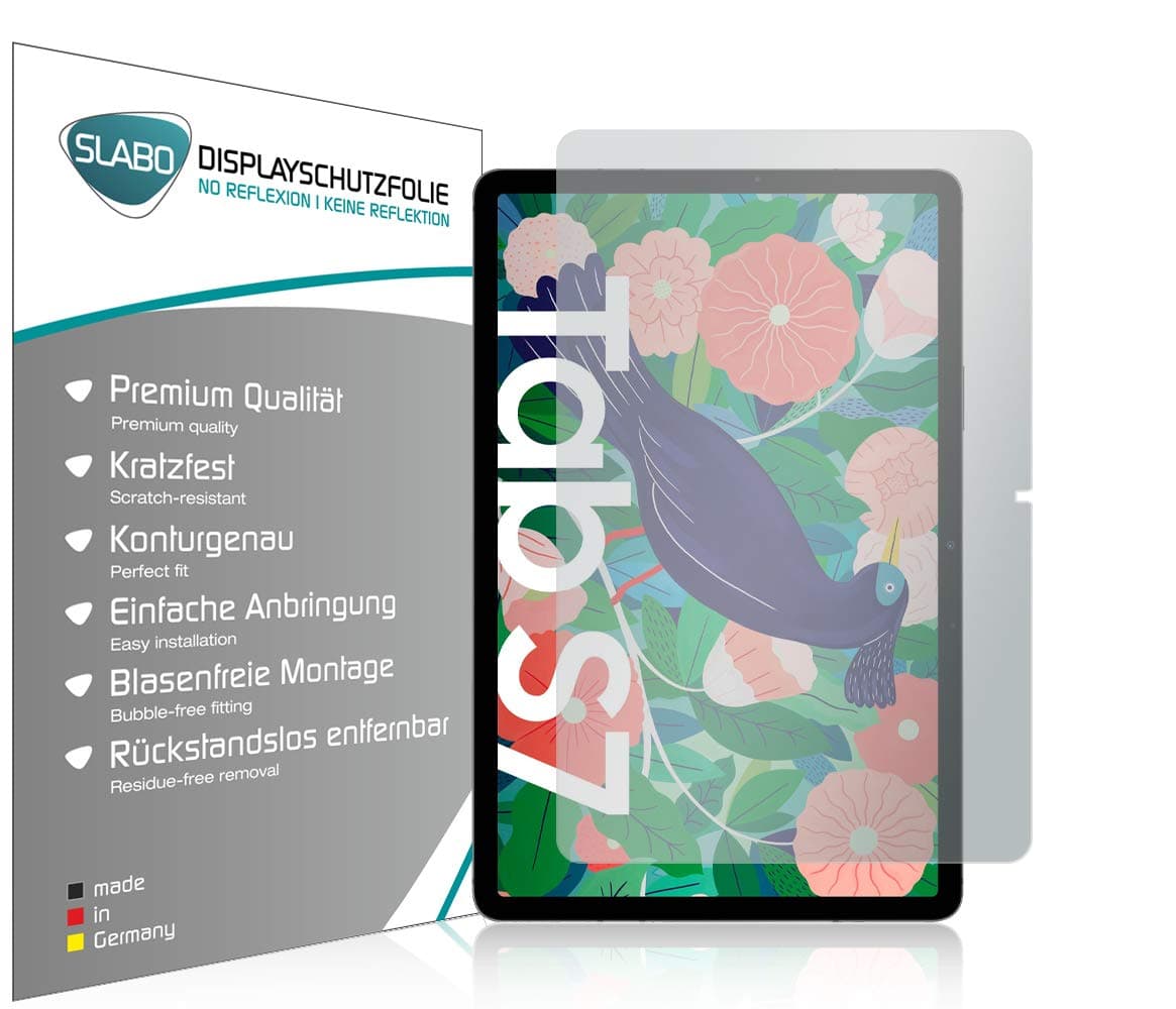 Slabo 2 x Screen Protector for Samsung Galaxy Tab S7 No Reflexion Protection | Anti Glare Matte