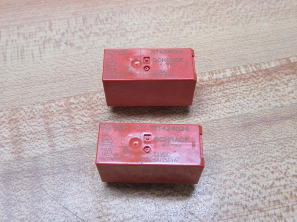 TE CONNECTIVITY / SCHRACK RT424024 POWER RELAY, DPDT, 24VDC, 8A, PC BOARD