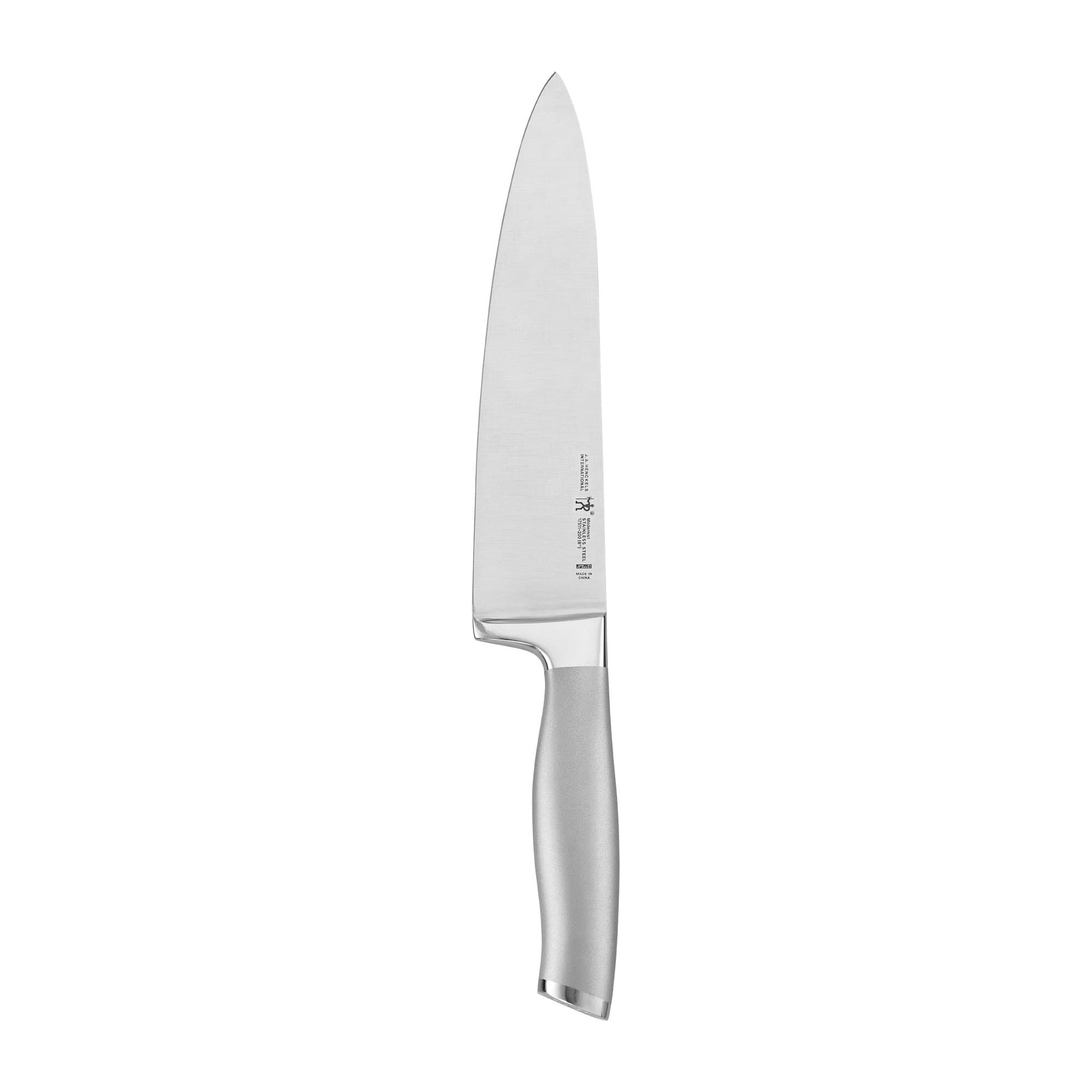 Modernist Razor-Sharp 8-inch Chef Knife, German Engineered Informed by 100+ Years of Mastery, Gray