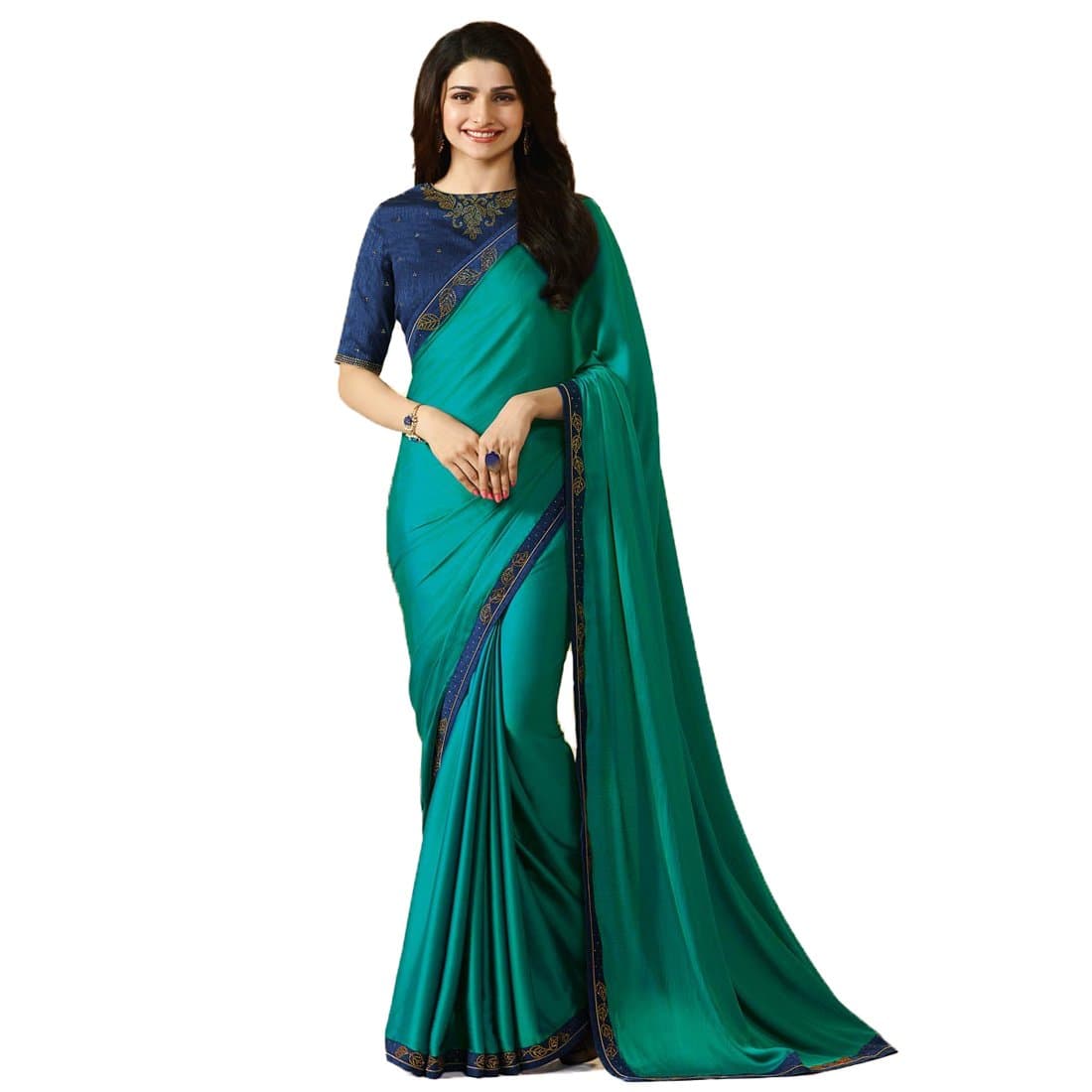 MOHIT CREATIONSTraditional Georgette Saree With Blouse Piece