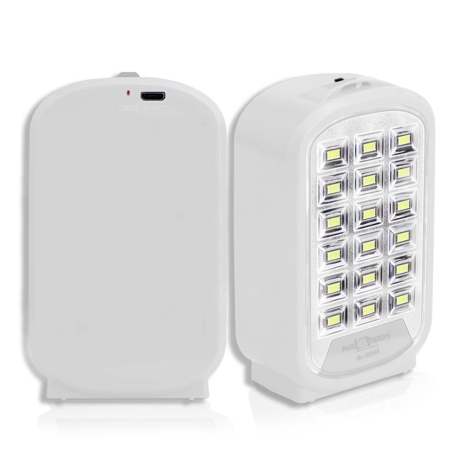 Pick Ur Needs Home Emergency Rechargeable Lantern Light 18 SMD LED Floor Lamp Light with 5 Hr Backup (Modern White)